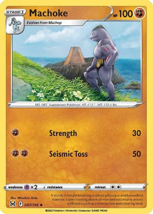Machoke 87/196 - Lost Origin Reverse Holofoil - Poke-Collect