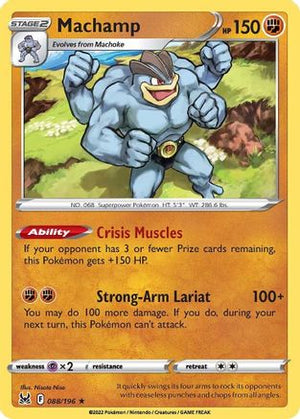 Machamp 88/196 - Lost Origin Reverse Holofoil - Poke-Collect