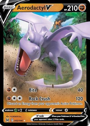 Aerodactyl V 92/196 - Lost Origin Holofoil - Poke-Collect