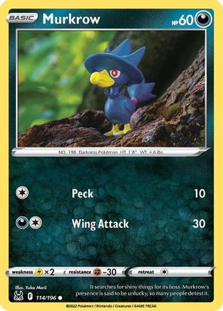 Murkrow 114/196 - SWSH11 Lost Origin - Poke-Collect