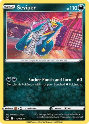 Seviper 116/196 - SWSH11 Lost Origin - Poke-Collect