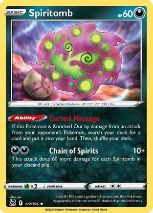 Spiritomb 117/196 - Lost Origin - Poke-Collect