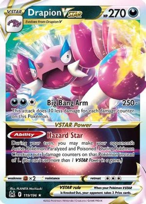 Drapion VSTAR 119/196 - Lost Origin Holofoil - Poke-Collect