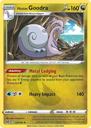 Hisuian Goodra 134/196 - SWSH11 Lost Origin Holofoil - Poke-Collect
