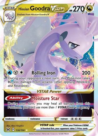 Hisuian Goodra VSTAR 136/196 - SWSH11 Lost Origin Holofoil - Poke-Collect