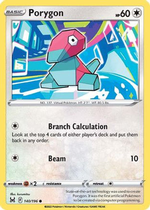 Porygon 140/196 - Lost Origin - Poke-Collect