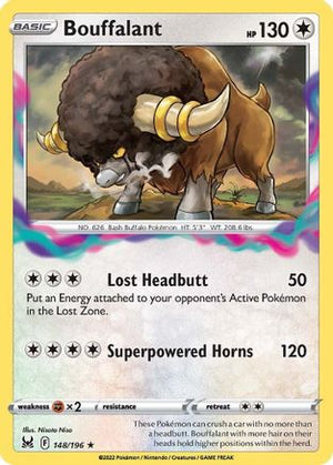 Bouffalant 148/196 - SWSH11 Lost Origin Reverse Holofoil - Poke-Collect
