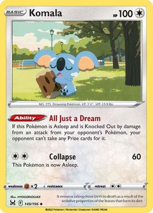 Komala 149/196 - SWSH11 Lost Origin - Poke-Collect