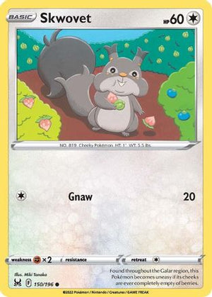 Skwovet 150/196 - Lost Origin - Poke-Collect