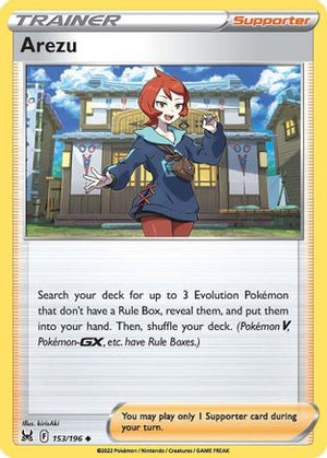 Arezu 153/196 - Lost Origin Reverse Holofoil - Poke-Collect