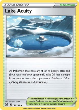 Lake Acuity 160/196 - SWSH11 Lost Origin Reverse Holofoil - Poke-Collect