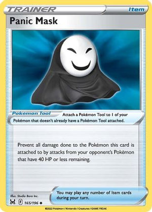 Panic Mask 165/196 - Lost Origin Reverse Holofoil - Poke-Collect