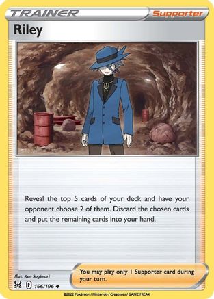 Riley 166/196 - Lost Origin Reverse Holofoil - Poke-Collect