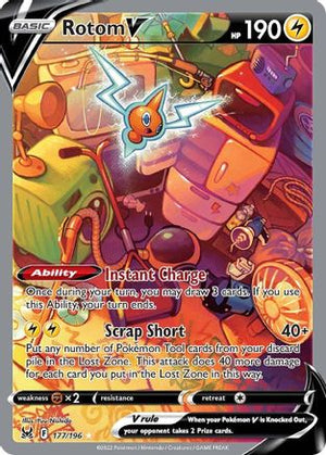 Rotom V 177/196 - Lost Origin Holofoil - Poke-Collect