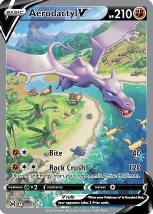 Aerodactyl V 180/196 - Lost Origin Holofoil - Poke-Collect