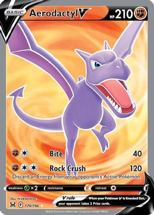Aerodactyl V 179/196 - Lost Origin Holofoil - Poke-Collect