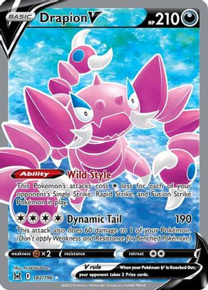 Drapion V (Full Art) 182/196 - SWSH11 Lost Origin Holofoil - Poke-Collect