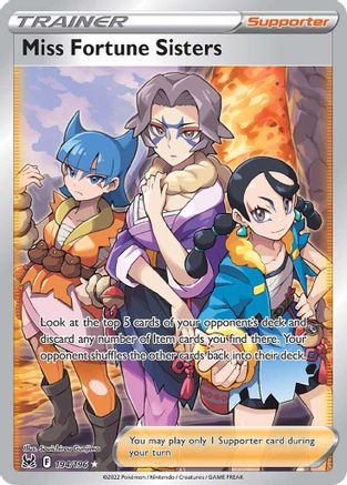 Miss Fortune Sisters (Full Art) 194/196 - SWSH11 Lost Origin Holofoil - Poke-Collect