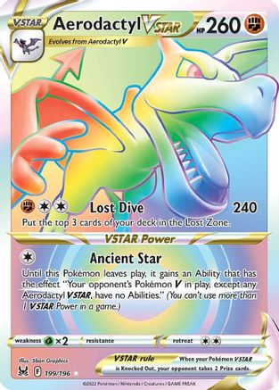 Aerodactyl VSTAR 199/196 - Lost Origin Holofoil - Poke-Collect