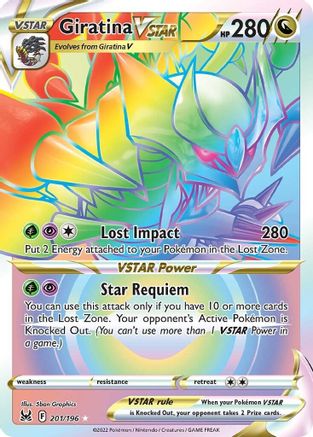 Giratina VSTAR (201) (Secret) 201/196 - SWSH11 Lost Origin Holofoil - Poke-Collect