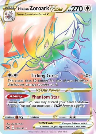 Hisuian Zoroark VSTAR 203/196 - Lost Origin Holofoil - Poke-Collect
