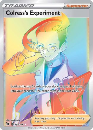 Colress's Experiment 205/196 - Lost Origin Holofoil - Poke-Collect
