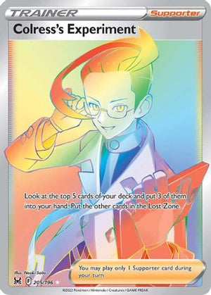 Colress's Experiment (Secret) 205/196 - SWSH11 Lost Origin Holofoil - Poke-Collect