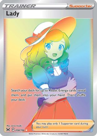 Lady 208/196 - Lost Origin Holofoil - Poke-Collect
