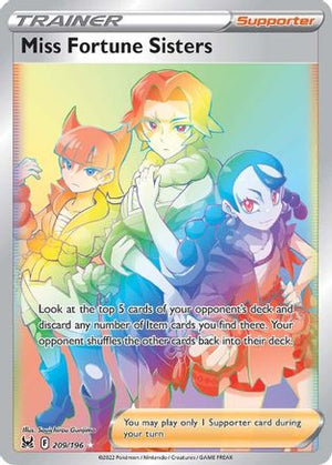 Miss Fortune Sisters 209/196 - Lost Origin Holofoil - Poke-Collect