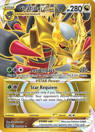 Giratina VSTAR (212) (Secret) 212/196 - SWSH11 Lost Origin Holofoil - Poke-Collect