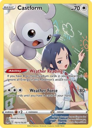 Castform TG11/30 - SWSH11 Lost Origin Trainer Gallery Holofoil - Poke-Collect