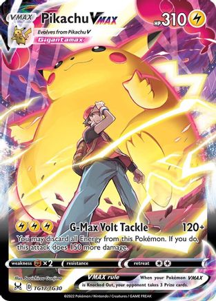 Pikachu VMAX TG17/30 - Lost Origin Trainer Gallery Holofoil - Poke-Collect