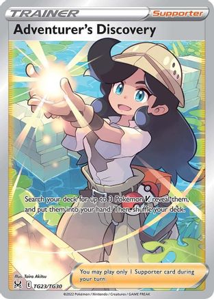 Adventurer's Discovery TG23/30 - SWSH11 Lost Origin Trainer Gallery Holofoil - Poke-Collect