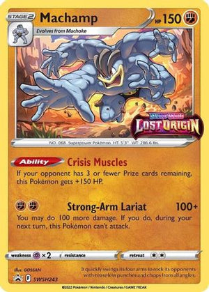 Machamp - SWSH243 (Prerelease) SWSH243/307 - SWSH Sword & Shield Promo Cards Holofoil