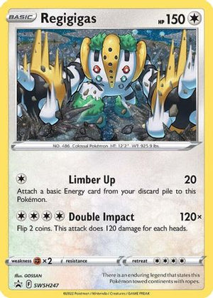 Regigigas SWSH247/307 - SWSH Black Star Promos Holofoil - Poke-Collect
