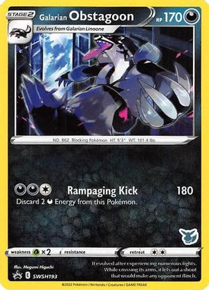Galarian Obstagoon - SWSH193 (Eevee Stamped) SWSH193 - Battle Academy 2022 - Poke-Collect
