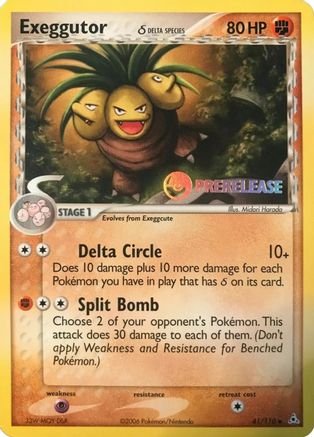 Exeggutor (Delta Species) - 041/110 (Prerelease) 41 - Nintendo Promos - Poke-Collect