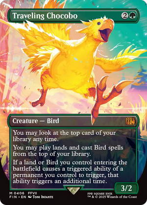 Traveling Chocobo (FIN-406) - FINAL FANTASY (Borderless) - Poke-Collect