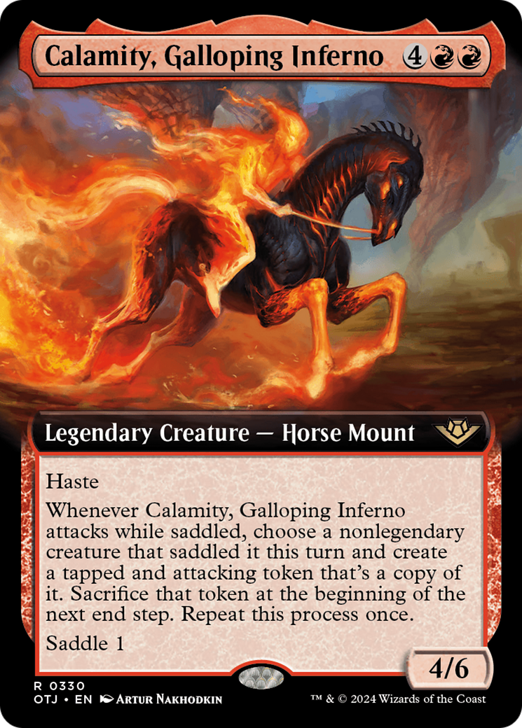 Calamity, Galloping Inferno (OTJ-330) - Outlaws of Thunder Junction: (Extended Art) - Poke-Collect