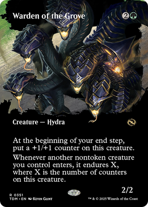Warden of the Grove (TDM-351) - Tarkir: Dragonstorm: (Showcase) (Borderless) Foil