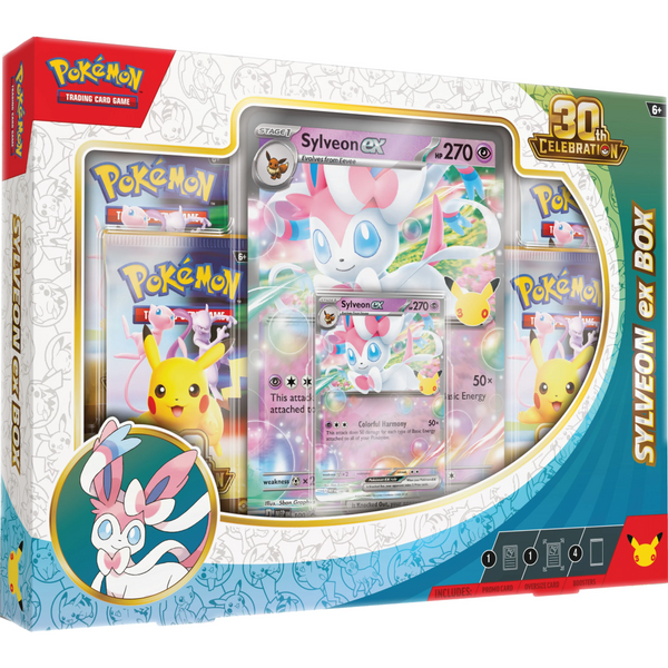 Pokémon 30th Celebration Sylveon ex Box