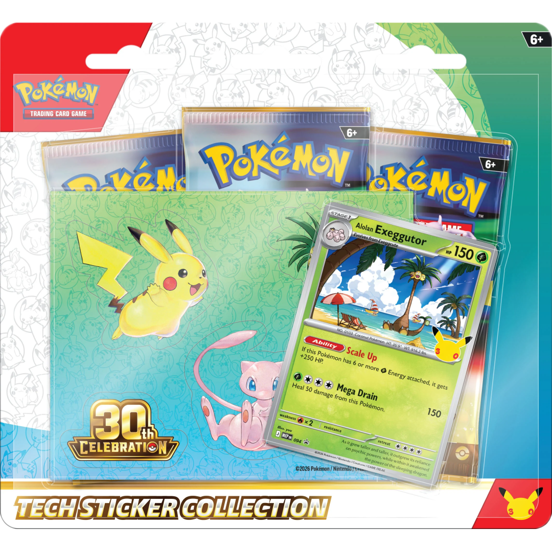 Pokémon 30th Celebration Tech Sticker Collection (Alolan Exeggutor)