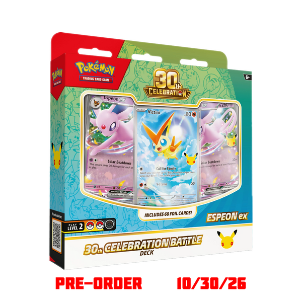 pokemon espeon cards We all know the now-legendary Moonbreon full art card from Pokmon Evolving Skies, but have you met its CUSTOM counterpart by @drewzcustomcardz? That's right, he got the brilliant idea to create a holofoil pattern or surface detail) Pokmon 30th Celebration Battle Deck