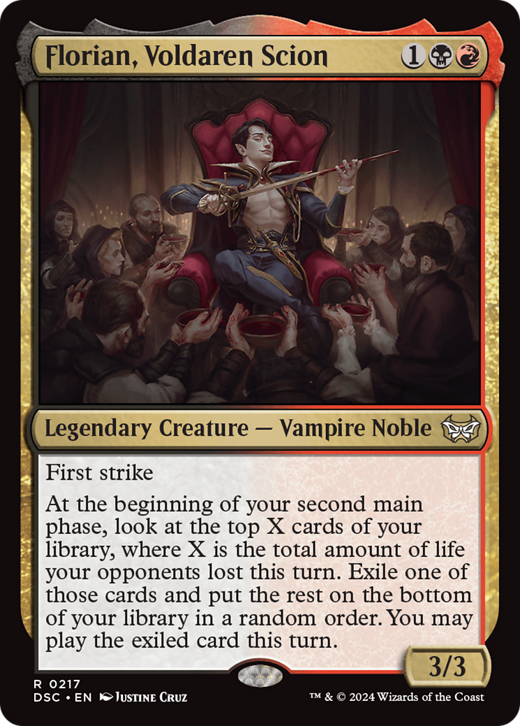 Florian, Voldaren Scion (DSC-217) - Duskmourn: House of Horror Commander - Poke-Collect