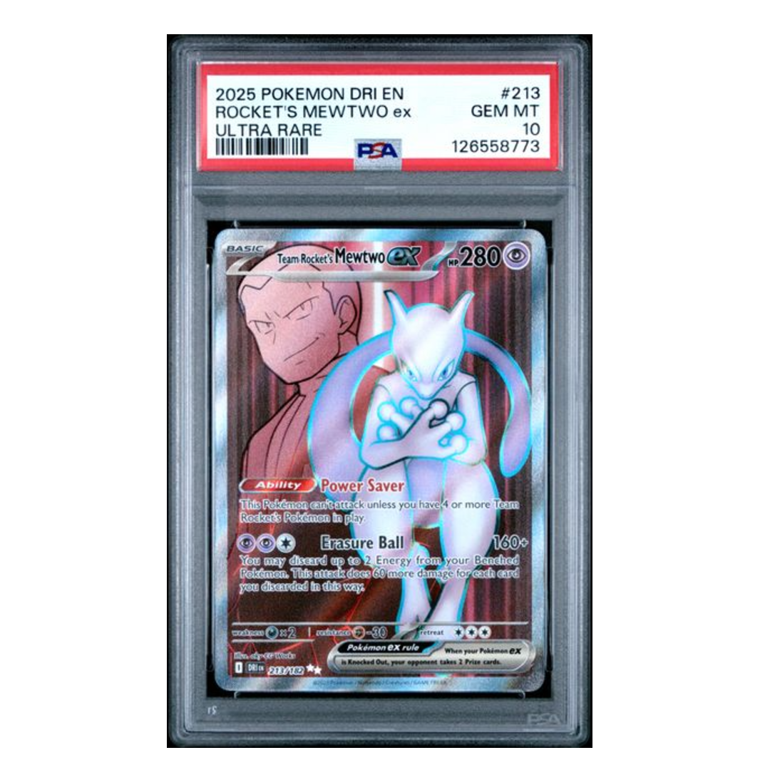 Great Rockets Mewtwo Team Rocket's Mewtwo ex Destined Rivals #213 PSA 10