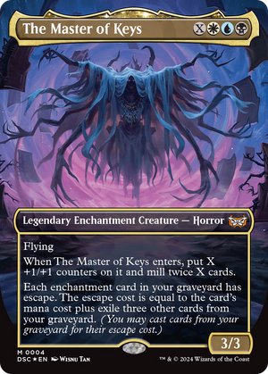 The Master of Keys (DSC-004) - Duskmourn: House of Horror Commander (Borderless) - Poke-Collect