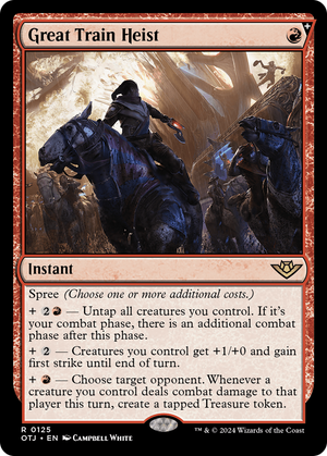 Great Train Heist (OTJ-125) - Outlaws of Thunder Junction: (spree) Foil - Poke-Collect