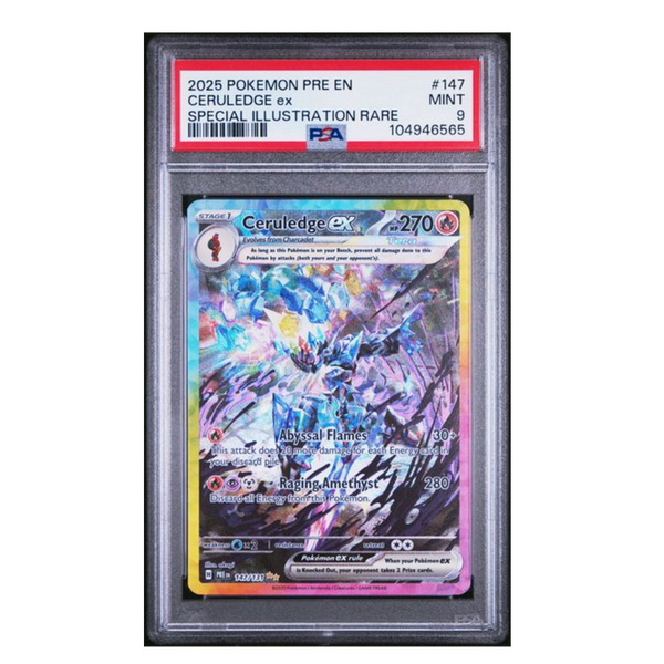 Ceruledge ex SIR Prismatic Evolutions #147 PSA 9