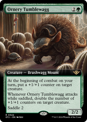 Ornery Tumblewagg (OTJ-342) - Outlaws of Thunder Junction: (Extended Art) Foil - Poke-Collect