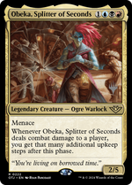 Obeka, Splitter of Seconds (PPOTJ-222) - Outlaws of Thunder Junction Promos Foil - Poke-Collect